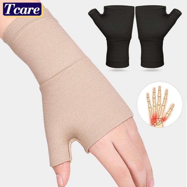 1 Pair Sport Wrist Band Sports Wrist Guard Support Compression Arthritis Gloves Wrist Brace Wrist Thumb Support Gloves Wrist Pain Relief