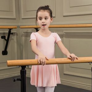 Sansha Childrens Ballet Exam Suit Short Sleeve Bodysuit Dance Practice Skirt Ballet Uniform Cotton Material Y3554C