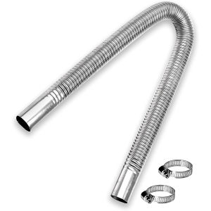 Stainless Steel Exhaust Pipe Flexible Diesel Extension Trucks Generators Anti-Corrosion Clamp Kit Compatible Parking Heater Fuel