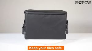 High Quality File Storage Box Organizer Multifunctional Stackable Storage Box Large Capacity Fireproof and Waterproof Documents Storage Box Storage Box Organizer Big Size with Handle with Lock