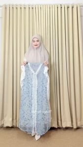 Yuka Setelan Brukat Wanita Bahan Satin Baju Kondangan Gamis Tunangan Lamaran Wisuda Lebaran