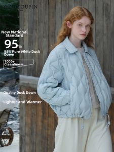 Lightweight Stand Collar Down Jacket Loose Warm New Style