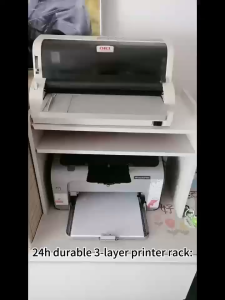 Storage Desktop Printer Shelf Mechanism Scanner Mechanism Office Storage and Organization Documents Printing Support