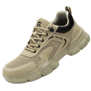DREBO | Mens Lightweight Anti-smash Anti-puncture Safety Shoes with Soft Sole