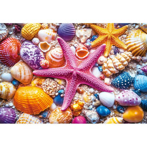 Adult 1000pcs Puzzle -STARFISH SHELL JIGSAW PUZZLE High Difficulty 1000pcs 70*50cm/27.5*19.7in puzzle