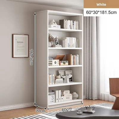 Solid Wood Integrated Whole-wall Storage Bookcase