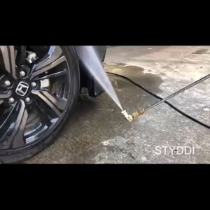 HORUS ชุดหัวฉีดเครื่องฉีดน้ําแรงดันสูง 4500PSI หัวฉีดเทอร์โบแรงดันสูง หัวทองเหลืองแท้ พร้อมข้อต่อปรับมุมและหัวฉีด 5 แบบ รุ่น H-NZ1