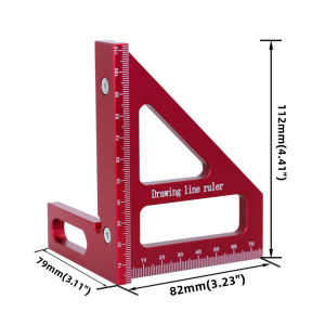 Carpenter Square ProtractorCenter Scribe Gauge Kit Center Finder Miter Triangle Ruler T-Type Scriber Layout Measuring Ruler