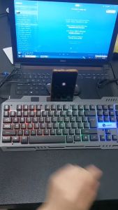 Gaming Keyboard 104 Keys Metal Mechanical Feel Wired Keyboard LED Luminous Keyboard for Computer PC Laptop