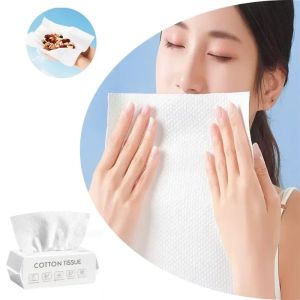 1pc Disposable Face Towels Makeup Tissue Soft Facial Cleanser Towel Skincare Wash Cleansing Cotton Soft Towel Wipe Face Towel