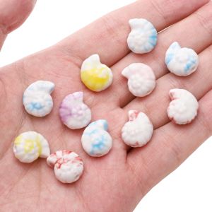 14x12mm gốm mực bắn tung tóe nhuộm mạ màu hạt cho vòng tay thủ công vòng cổ bông tai Phụ kiện làm đồ trang sức tự làm