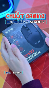Chuột Gaming Không Dây iCore GM08 Silent 12000 DPI - Hiệu Năng Đỉnh Cho Game Thủ - Hàng chính hãng