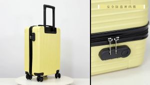 🔥พร้อมส่ง🔥กระเป๋า เดินทาง กระเป๋าเดินทาง ล้อลาก  พิมพ์ลายโลโก้  Influencer ขนาด 20นิ้ว สวยมาก มี 2 สี