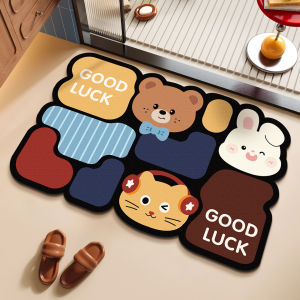 Silica Spongite Water Absorption Anti-dirt Non-slip Bathroom Doormat