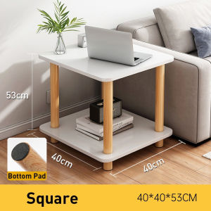 KOLO Simple living room sofa side table living room side cabinet bedroom bedside table two-tier shelf