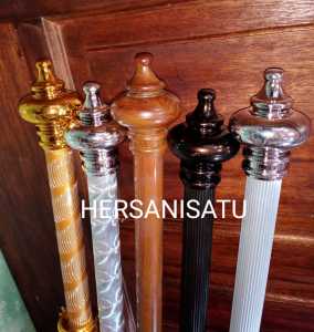Besi Gorden JUMBO Rel Tiang Hordeng  1 s/d 2 Meter Full Set