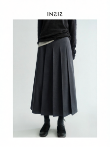 INSIS FEMME | Natural Style Nordic Design Spring Two-Way Wear Pleated Skirt