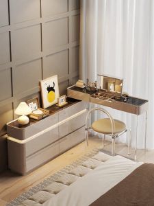 Modern Luxury Large Capacity Dressing Table and Drawer Cabinet