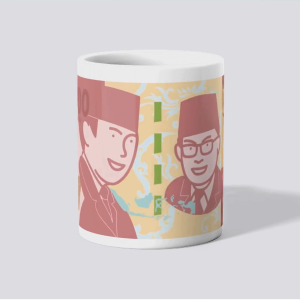 Mug Desain Finansial Custom – Mug Kopi Unik Ilustrasi Ekonomi Modern Hadiah Lucu 330ml Keramik