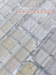 New Arrival Fashionable Pearl Steel Ball Nail Art Accessories Dish High Brightness Mixed DIY Nail Decoration Tool from China