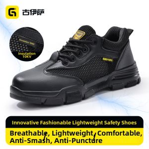 GUYISA | Mens Summer Safety Shoes Steel Toe Penetration Resistance Breathable Insulation