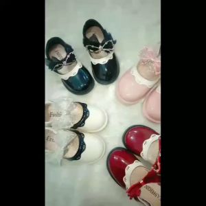 (LOLI-JKT) 619 SEPATU ANAK CEWEK MODEL PITA VELCRO 4 WARNA SIZE 21-30