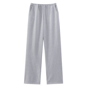 miiow | Womens Fleece Lined Sleep Pants Casual Home Wear Mid Waist Long Trousers Autumn Winter New Style Simple Design Can Be Worn Outside