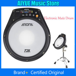 IRIN | AROMA  APD-20 Electronic Mute Drum Beating Board 8 Inch Electronic Mute Drum Pad Vocal Metronome Training Percussion Instrument