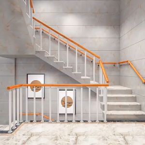 Glass Railing Post Stainless Steel Staircase Handrail Balusters Stainless 304 with cover and bolt Attic guardrail Bay window railing handrail stair