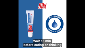 Fittydent Denture Super Adhesive Waterproof -  Zinc free formula
