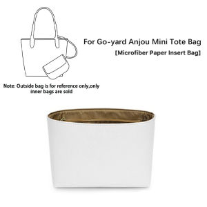 For Goya Anjou Mini Tote Bag Organizer Travel Makeup Microfiber paper Inner Liner bag Tidy up Travel Insert Bag Storage Liner DIY Bags Accessories