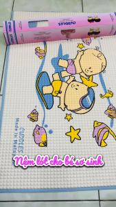 Nệm lót cho bé sơ sinh  tấm lót chống thấm chiếu cao su cho bé thoáng khí nệm nước cho bé sơ sinh 60x90cm