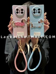 Premium Leather Creative Embroidery Sausage Dog Lanyard Compatible with Huawei MateX5 Foldable Screen Phone Case New Edition MateX6 Collectors Item