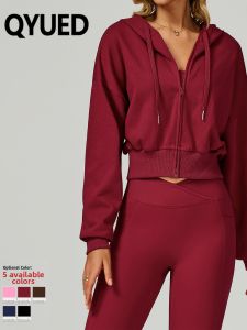QYUED | Hooded Zip-Up Versatile Athletic Sweatshirt
