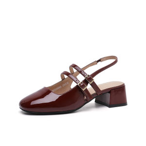DUSTO | Hollow Back Chunky Heel Summer Sandals