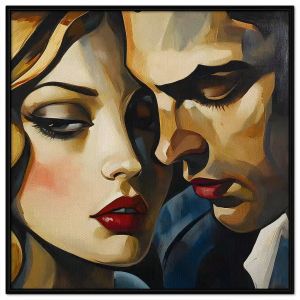 Tranh cặp đôi yêu nhau (tình yêu) chủ đề hòa quyện tâm hồn.Tranh treo tườngdán tường phòng ngủ.CGI-1290