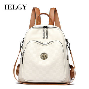 IELGY กระเป๋าเดินทางอเนกประสงค์สำหรับกระเป๋าสะพายหลังสไตล์เกาหลีกระเป๋าเดินทางไฮเอนด์หนังนิ่มแฟชั่นกระเป๋าเป้ของผู้หญิงแพ็คเดียวอเนกประสงค์