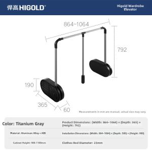 HIGOLD | Damping Ascending Hanger for Cloakroom