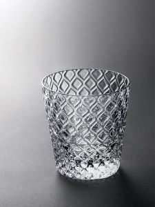 JOTO | Japanese Engraved Retro Simple Glass Cup for American Latte Iced Coffee and Liquor