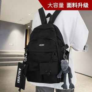 Large Capacity Travel Backpack Mens Double Shoulder Computer Bag High School College Student Bookbag 15.6 Inch Laptop Bag