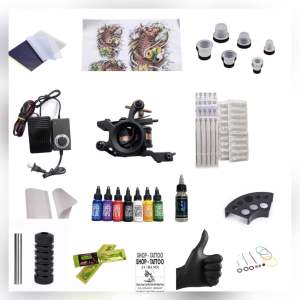 Bộ 1 máy xăm hình trung cấp giá rẻ kèm mực xăm