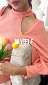 ผ้าวาฟเฟิล Waffle ผ้ารังผึ้ง ผ้าถัก ผ้ายืด สีพาสเทลน่ารัก ขนาด 1 kg หน้ากว้าง 60 นิ้ว พร้อมส่ง