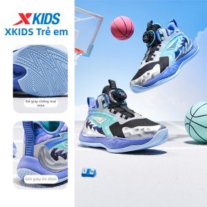 XTEP | Giày Bóng Rổ Trẻ Em Cỡ Trung Lớn Có Đệm