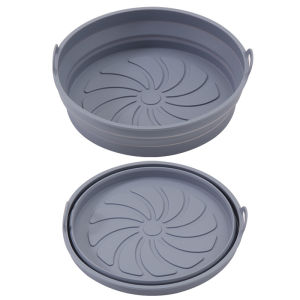 20/23cm Silicone Baking Tray Square Foldable Tray Heat-resistant Air Fryer Tray Food Grade Cake Silicone Mold Thickened Tray Pan