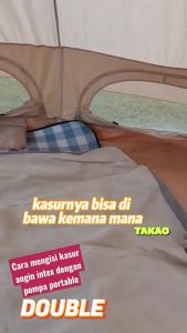 Kasur angin intex udara tiup balon tiup  High Quality single double Untuk Indoor Outdoor1 2 sampai 3 orang  Durabeam Series Queen camping kemping traveling mobil extra bed hotel campervan Bisa tambah bantal  MP HMC 966