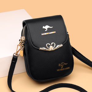 Fashionable Genuine Leather Womens Mini Shoulder Bag for Mobile Phone 2023 New Style Crossbody Versatile Handbag