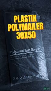 Plastik Polymailer 30x50 cm isi 100 pcs Packing Online Shop Lem Seal Amplop Hitam 30 x 50