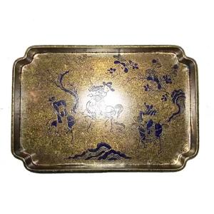 Antique Finish Brass Tray