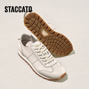 Staccato Gat Sneakers for Women รองเท้าผ้าใบผู้หญิง ส้นแบน EZA01