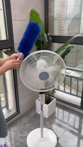 1pcs Alat Pembersih Kipas/Angin Gagang Panjang Bisa Ditekuk/Ac Vent Blind Dusting Brushes/Alat Bersih Serbaguna Rumah